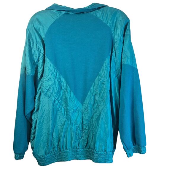 Lady Lavon Vintage Silk-Blend Jacket – Size 2X | Teal Blue [0398] - Picture 2 of 8